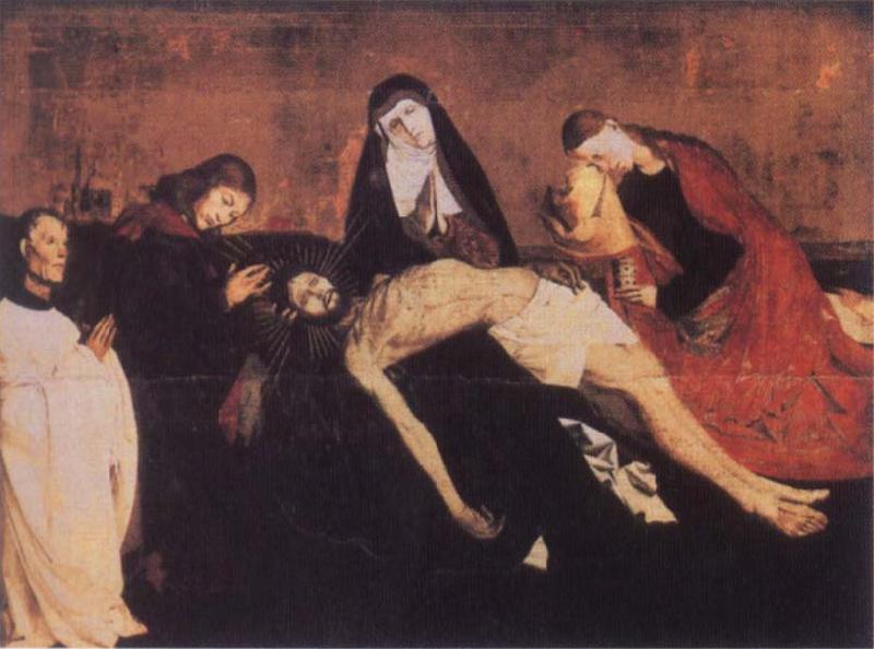 Enguerrand Quarton Pieta of Villeneuve-les-Avignon France oil painting art